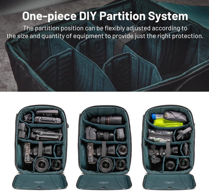 PGYTECH OneMo Lite Camera Backpack 22L Quick-Access Side Pocket Splashproof Twilight Black