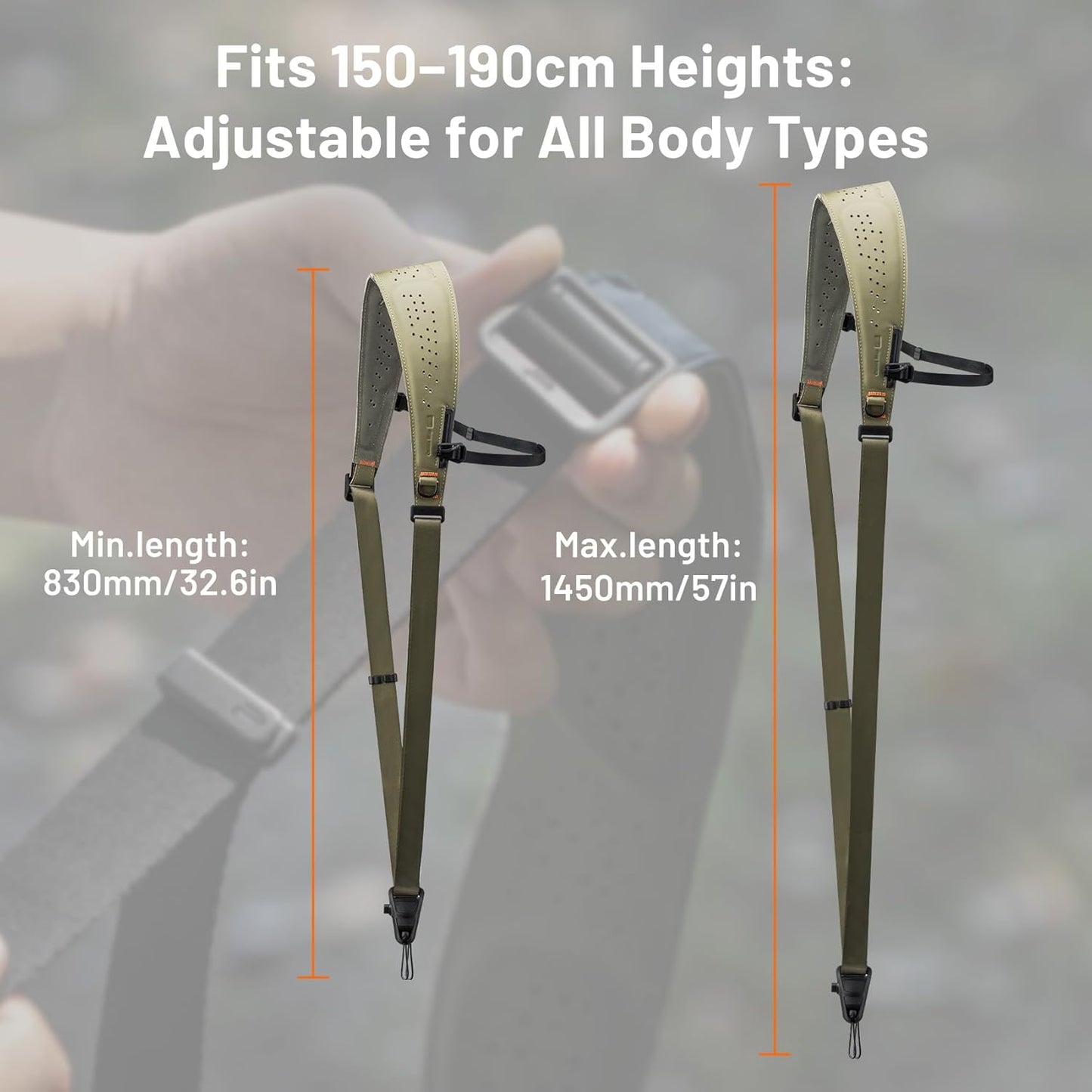 PGYTECH Camera Shoulder Strap Pro Quick Release Bead Connectors Snap Fast