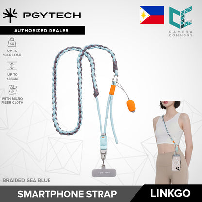 PGYTECH LinkGo Phone Strap Braided / Webbing with Microfiber Cloth for Smartphone Photography