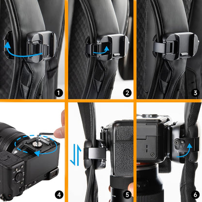 PGYTECH Beetle Camera Clip with QR Arca Swiss Plate Quick Release Accessories V1 / V2