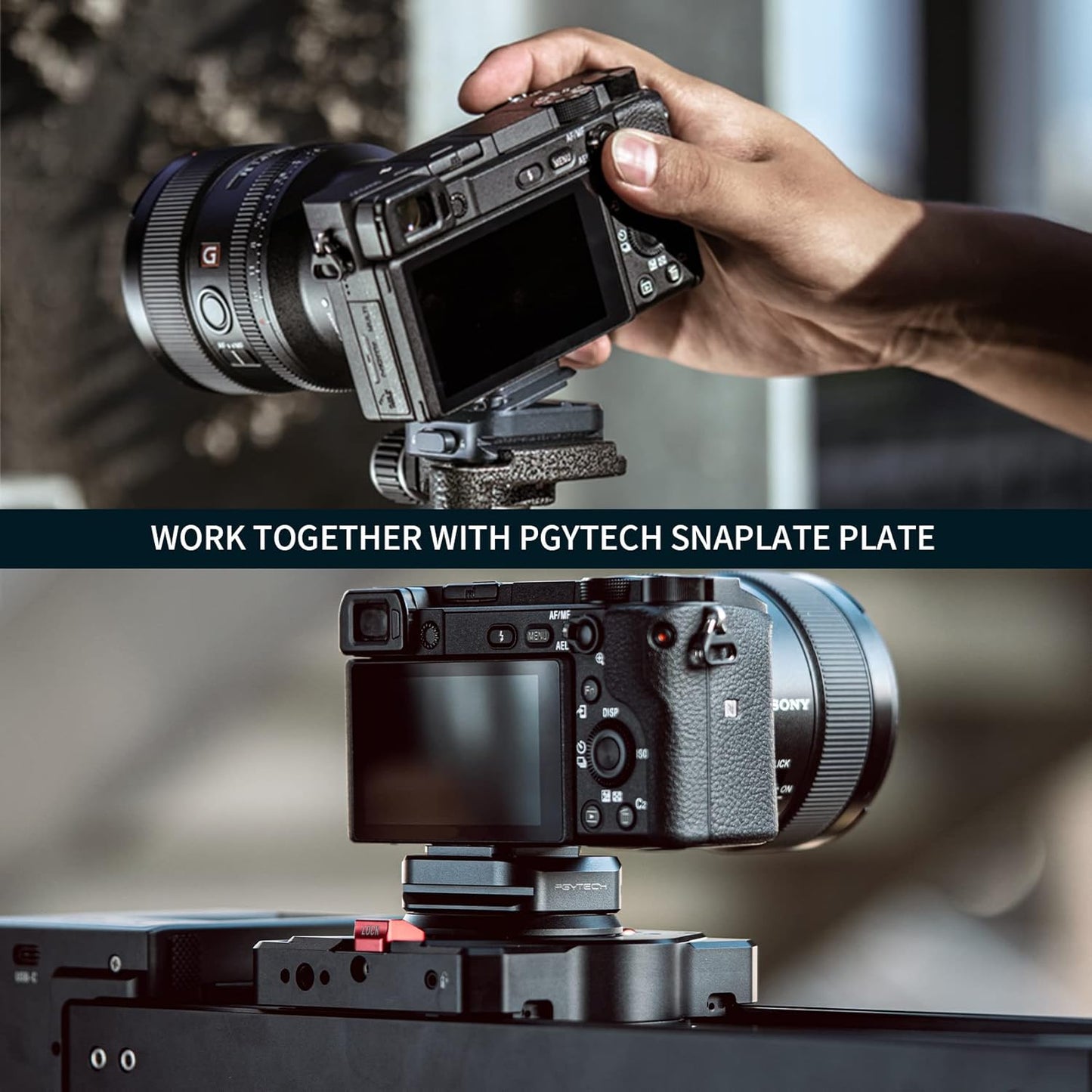PGYTECH Beetle Camera Clip with QR Arca Swiss Plate Quick Release Accessories V1 / V2
