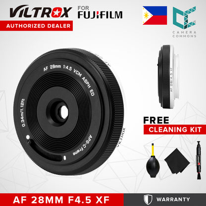 Viltrox AF 28mm f/4.5 XF Pancake Lens for Fujifilm X Mount Mirrorless Cameras