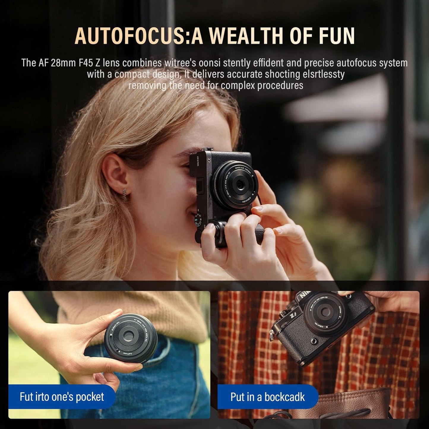 Viltrox AF 28mm f/4.5 Z Pancake Lens for Nikon Z-Mount Mirrorless Cameras