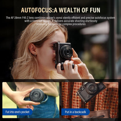 Viltrox AF 28mm f/4.5 Z Pancake Lens for Nikon Z-Mount Mirrorless Cameras