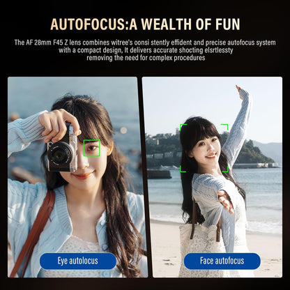 Viltrox AF 28mm f/4.5 Z Pancake Lens for Nikon Z-Mount Mirrorless Cameras