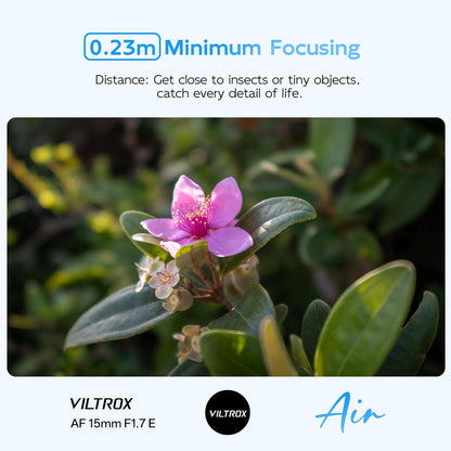 Viltrox AF 15mm f/1.7 Air Z Prime Lens for Nikon Z-Mount APS-C Mirrorless Cameras
