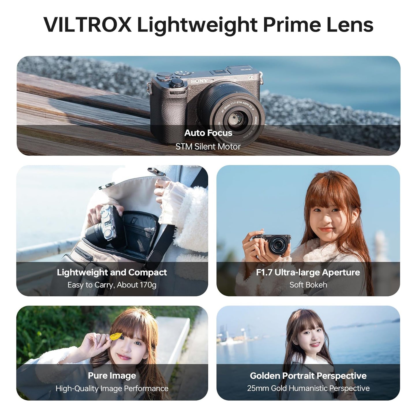 Viltrox AF 25mm f/1.7 Air XF Prime Lens for Fujifilm X-Mount APS-C Mirrorless Cameras