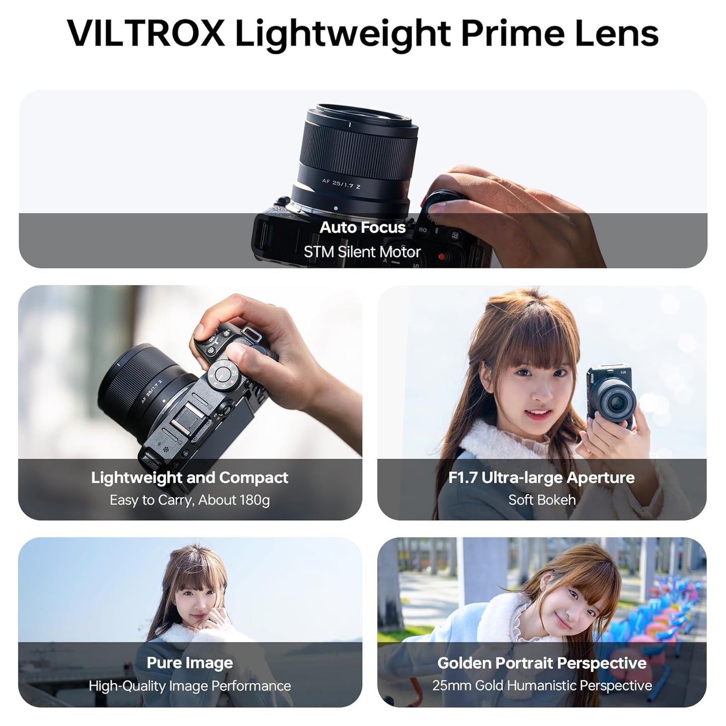Viltrox AF 25mm f/1.7 Air Z Prime Lens for Nikon Z-Mount APS-C Mirrorless Cameras