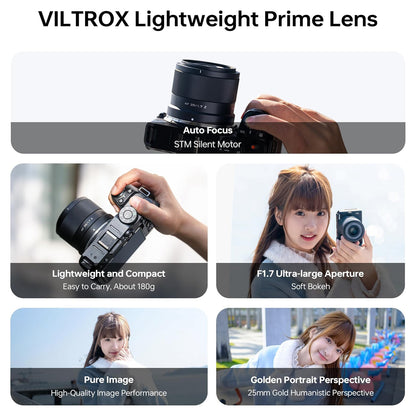 Viltrox AF 25mm f/1.7 Air Z Prime Lens for Nikon Z-Mount APS-C Mirrorless Cameras