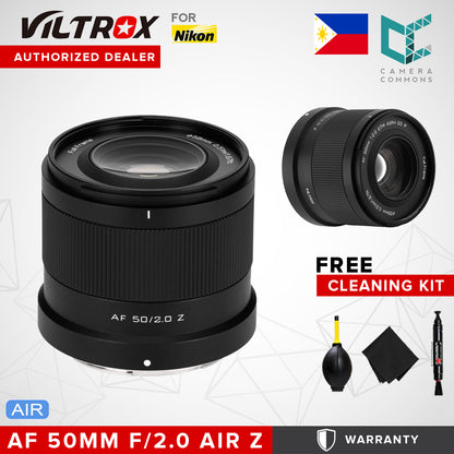 Viltrox AF 50mm f/2.0 Air Z Prime Lens for Nikon Z-Mount Full-Frame Mirrorless Cameras