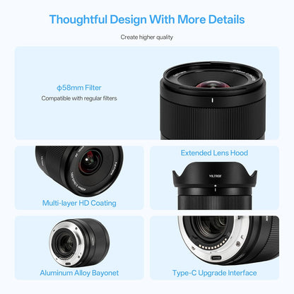 Viltrox AF 14mm f/4.0 Air FE Prime Lens for Sony E-Mount Full-Frame Mirrorless Cameras