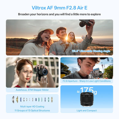 Viltrox AF 14mm f/4.0 Air FE Prime Lens for Sony E-Mount Full-Frame Mirrorless Cameras