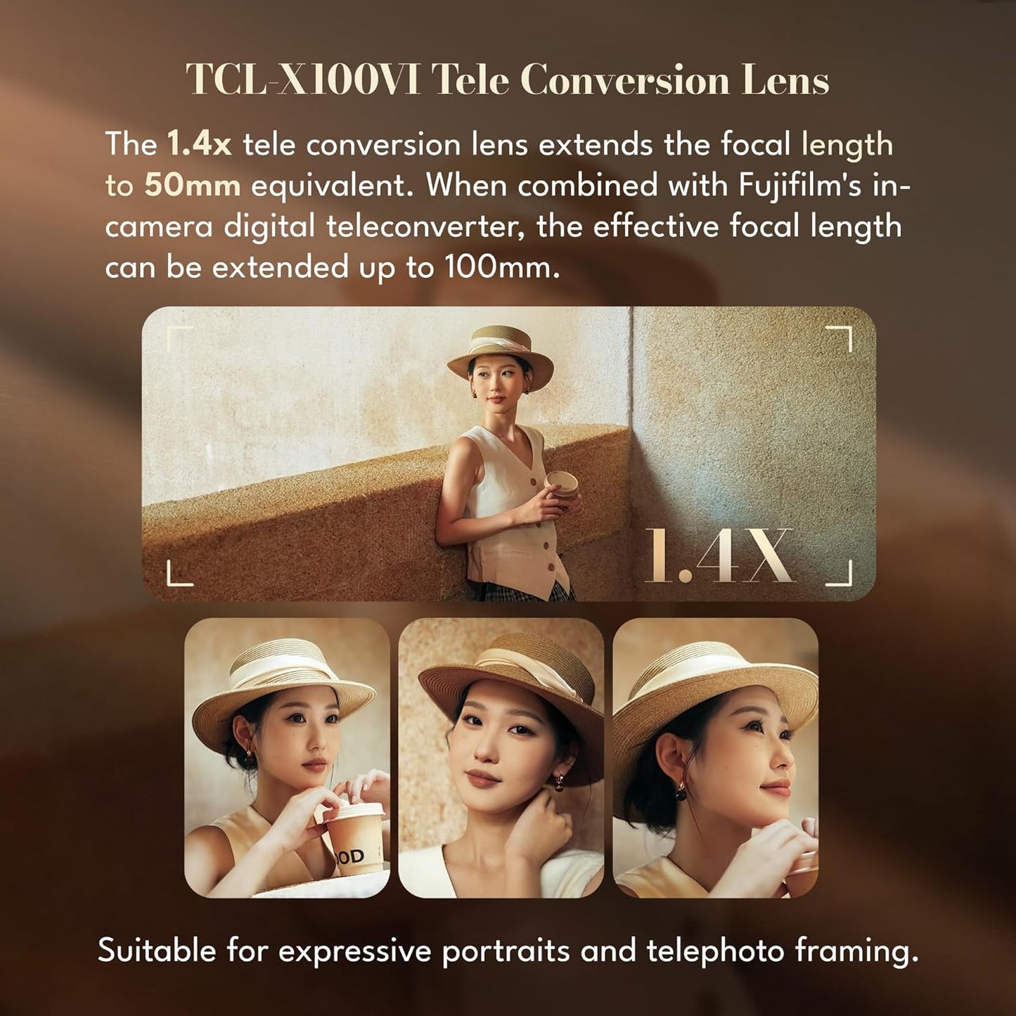 Viltrox Telephoto Conversion Lens Accessories for FUJIFILM X100 Series X100VI Cameras (TCL-X100VI)