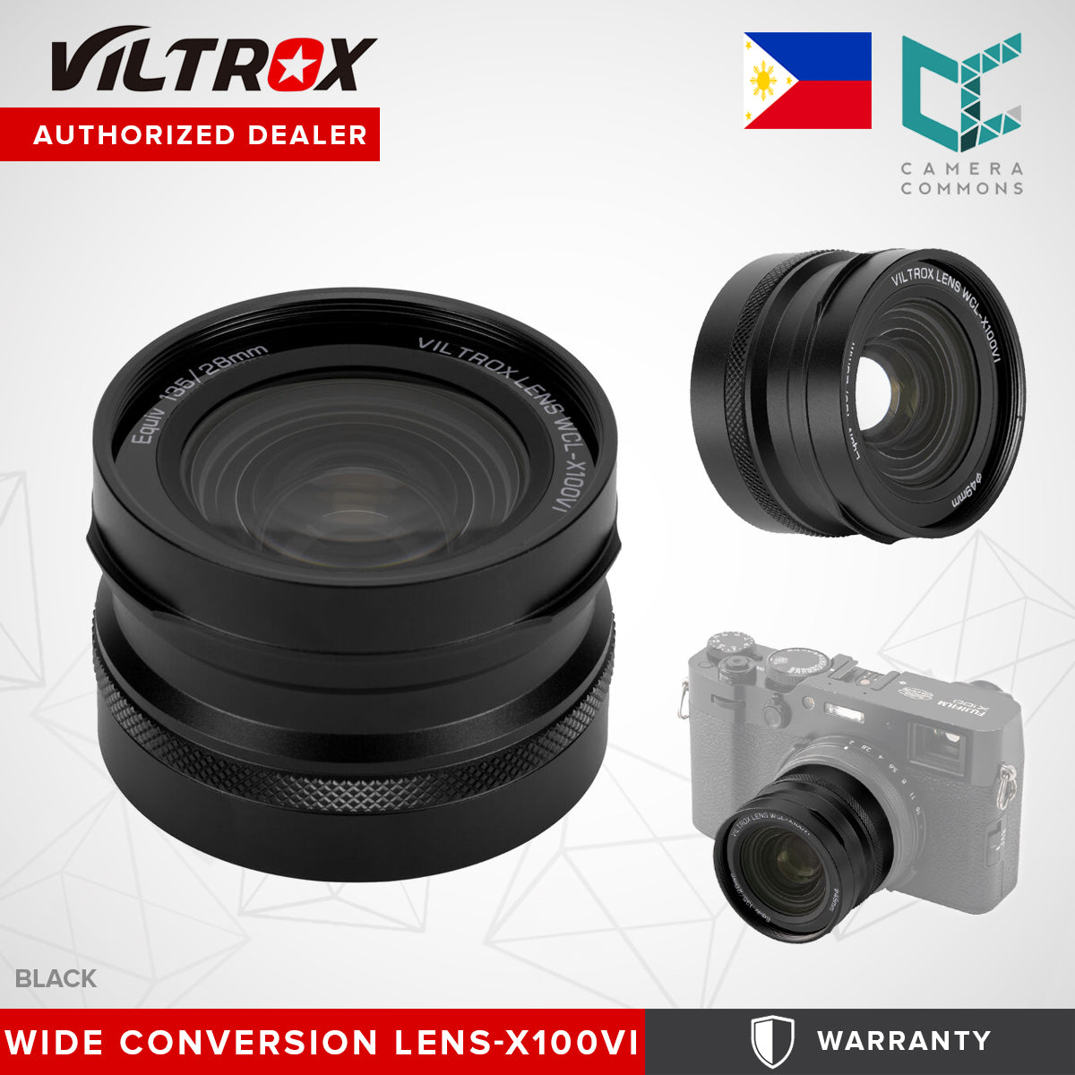 Viltrox Wide Conversion Lens Accessories for FUJIFILM X100 Series X100VI Cameras (WCL-X100VI)
