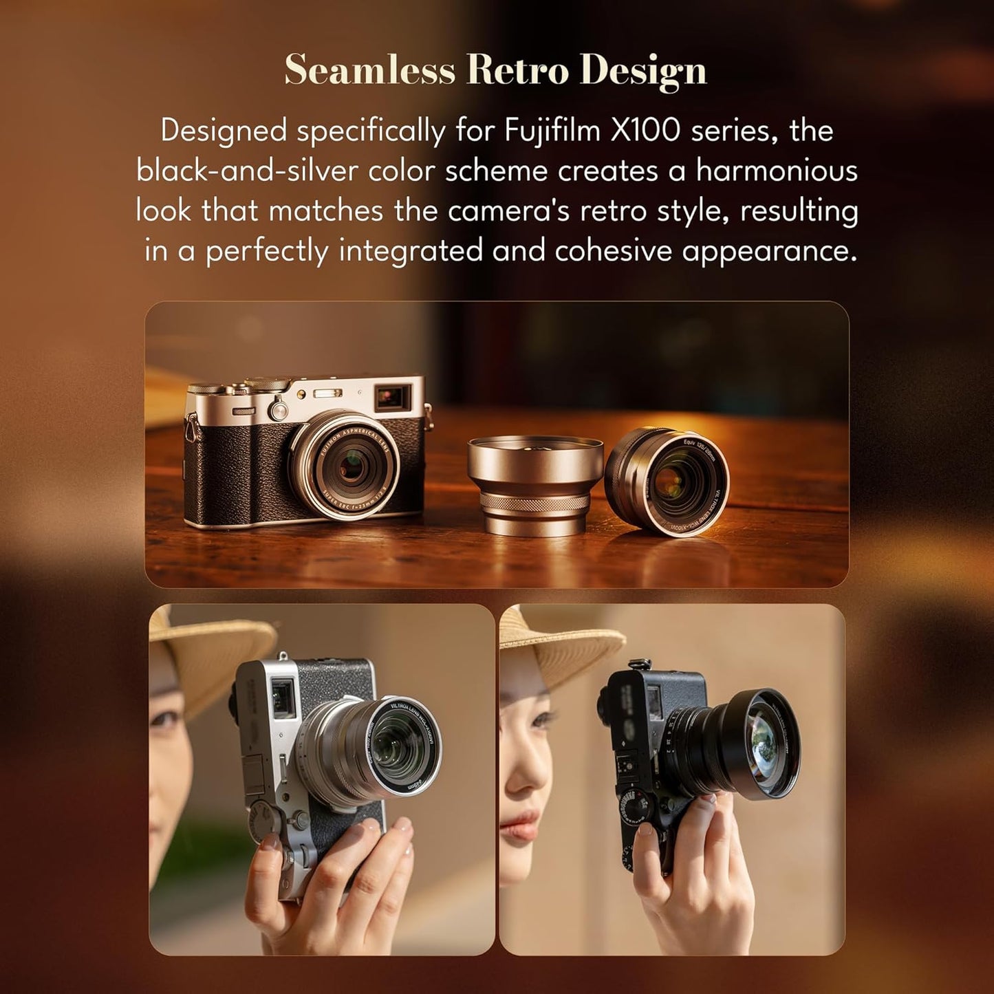 Viltrox Wide Conversion Lens Accessories for FUJIFILM X100 Series X100VI Cameras (WCL-X100VI)