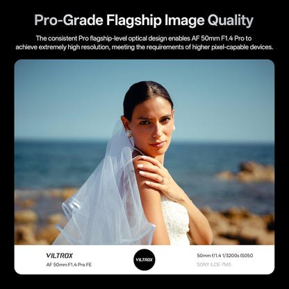 Viltrox AF 50mm f/1.4 Pro FE Prime Lens for Sony E-Mount Full-Frame Mirrorless Cameras