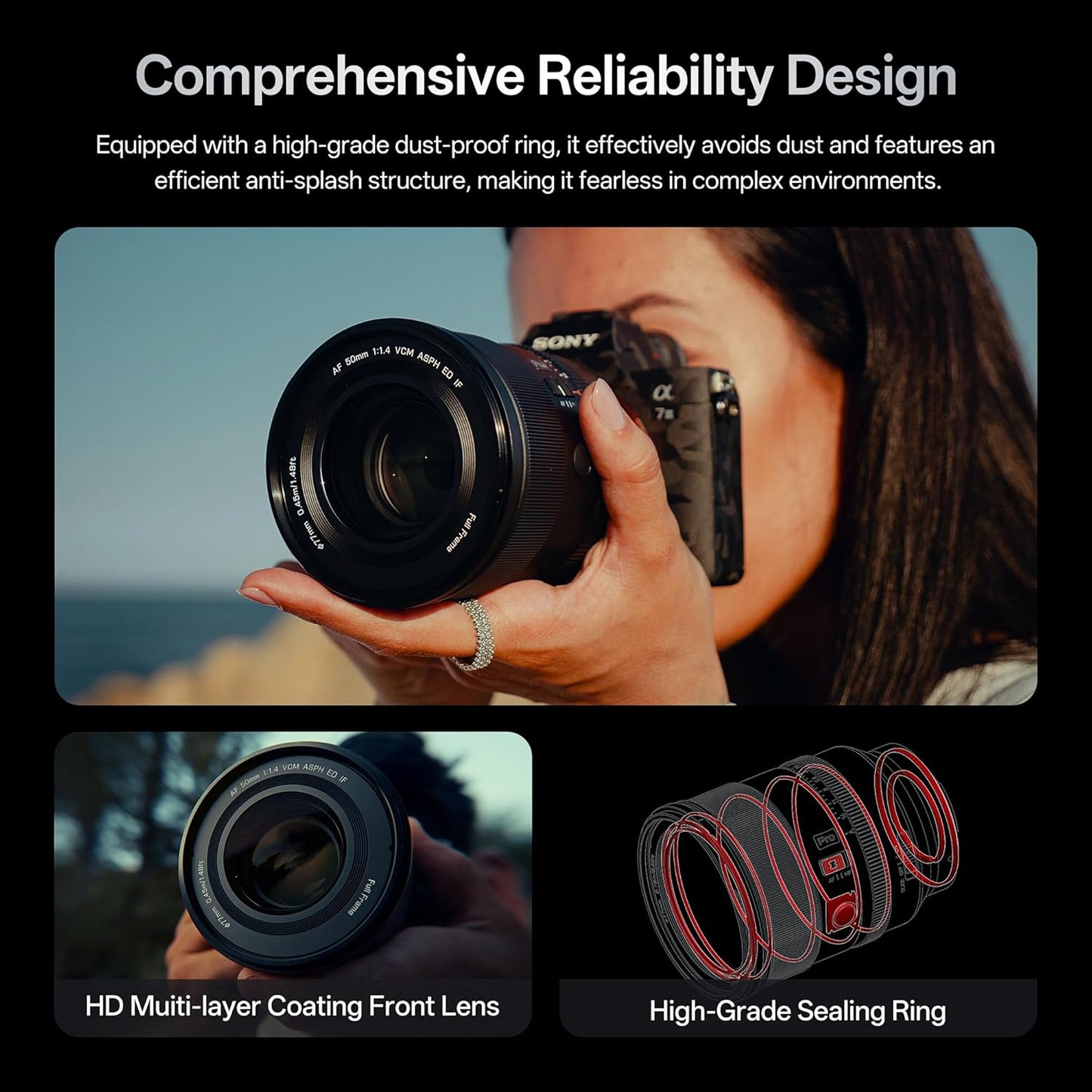 Viltrox AF 50mm f/1.4 Pro FE Prime Lens for Sony E-Mount Full-Frame Mirrorless Cameras