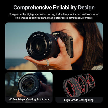 Viltrox AF 50mm f/1.4 Pro FE Prime Lens for Sony E-Mount Full-Frame Mirrorless Cameras