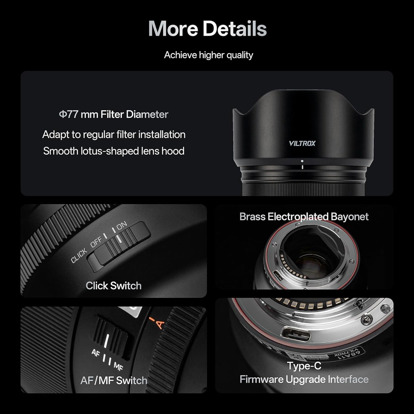 Viltrox AF 50mm f/1.4 Pro FE Prime Lens for Sony E-Mount Full-Frame Mirrorless Cameras