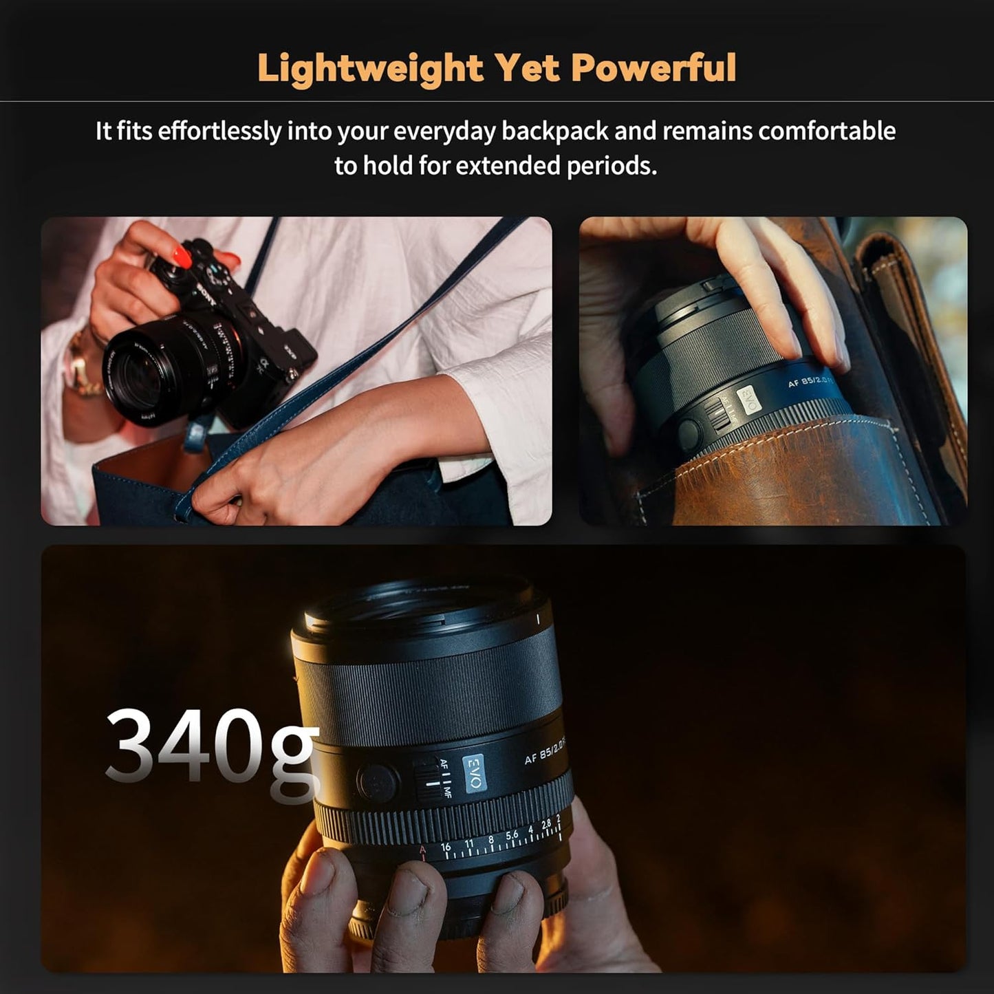 Viltrox AF 85mm f/2.0 EVO FE Prime Lens for Sony E-Mount Full-Frame Mirrorless Cameras