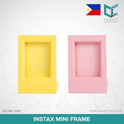 2pcs Instax Instant Mini Picture Frame Photo Stand Rose Red + Sky Blue Accessories Set