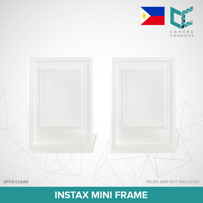 2pcs Instax Instant Mini Picture Frame Photo Stand Rose Red + Sky Blue Accessories Set