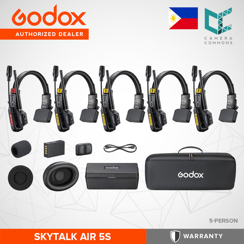 Godox SkyTalk Air Full-Duplex Wireless Intercom Headset System 2.4 GHz Production Studio Equipment