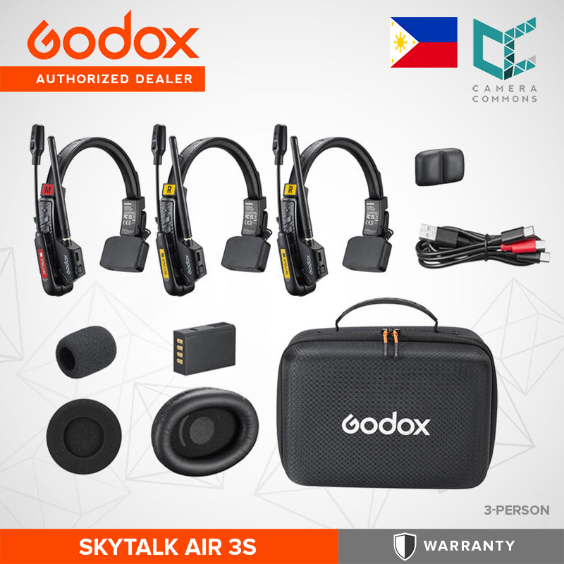 Godox SkyTalk Air Full-Duplex Wireless Intercom Headset System 2.4 GHz Production Studio Equipment