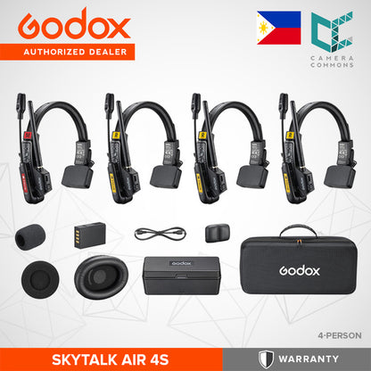 Godox SkyTalk Air Full-Duplex Wireless Intercom Headset System 2.4 GHz Production Studio Equipment