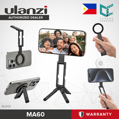 Ulanzi MA60 Magnetic Phone Mini Tripod and Stand for Smartphone Aluminium Magnet Quick Mount