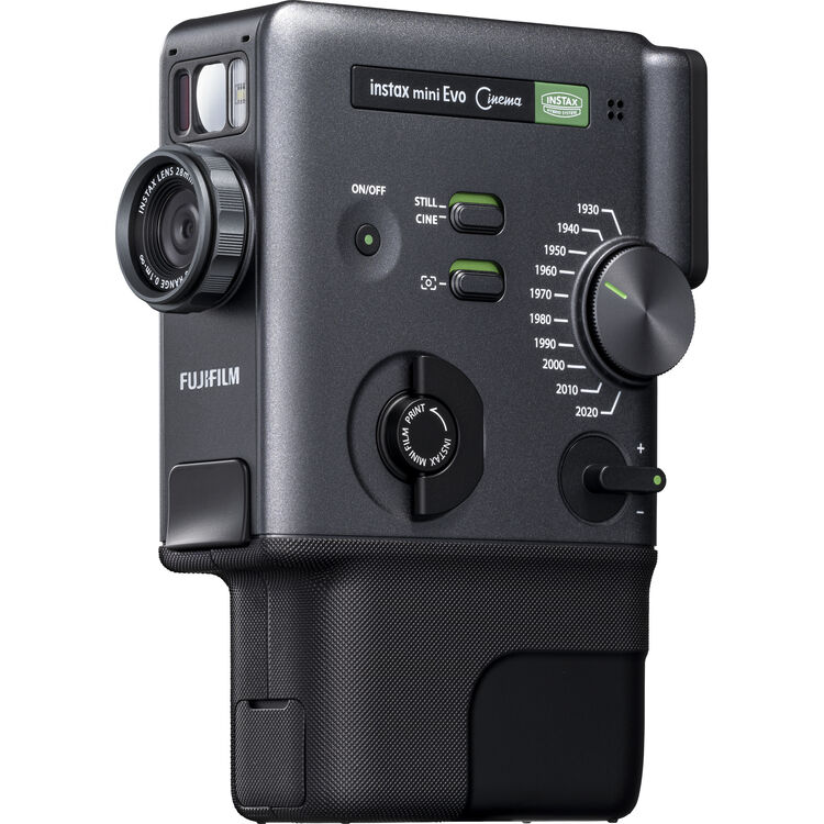 FUJIFILM Instax Mini Evo Cinema Instant Camera 5MP Hybrid Video Built-In Flash Continuous LED Light