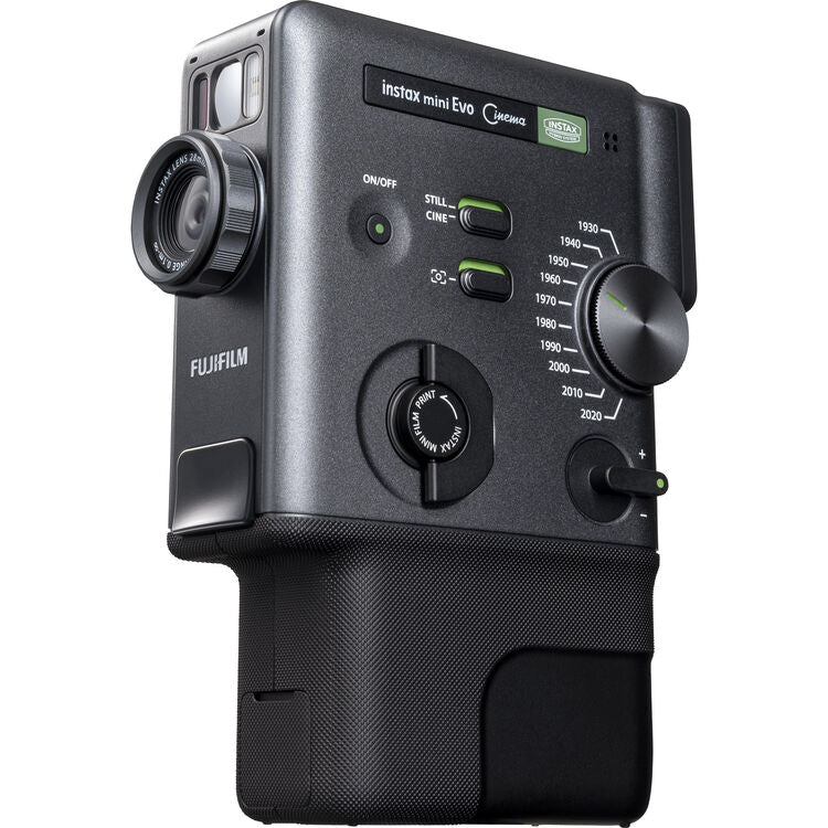 FUJIFILM Instax Mini Evo Cinema Instant Camera 5MP Hybrid Video Built-In Flash Continuous LED Light