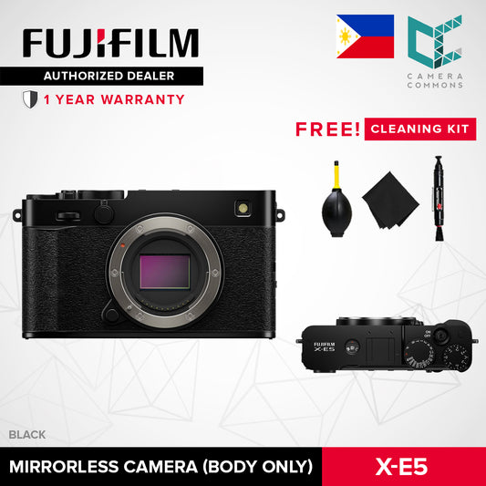FUJIFILM X-E5 Mirrorless Camera 40.2MP APS-C X-Trans CMOS 5 HR Sensor 6.2K 30p 5-Stop IBIS