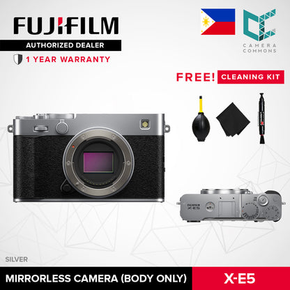 FUJIFILM X-E5 Mirrorless Camera 40.2MP APS-C X-Trans CMOS 5 HR Sensor 6.2K 30p 5-Stop IBIS