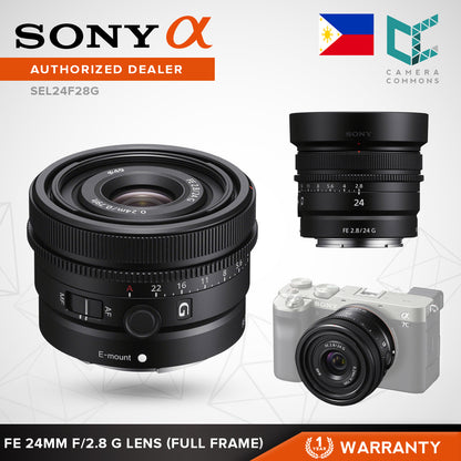 Sony FE 24mm f/2.8 G Lens E-Mount Full-Frame for Sony Mirrorless Cameras SEL24F28G