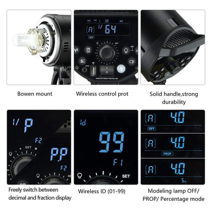 Godox DP600III Flash Head 600Ws with 150W Modeling Light Studio Equipment