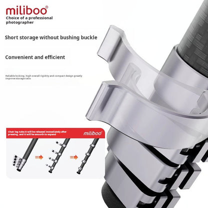 Miliboo ChaseLight L1 Professional Carbon Fiber Video Tripod with Fluid Head