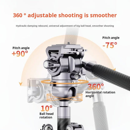 Miliboo ChaseLight L1 Professional Carbon Fiber Video Tripod with Fluid Head