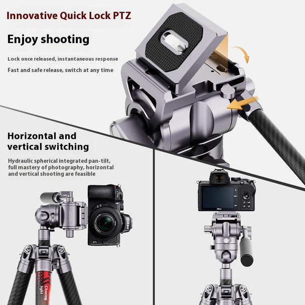 Miliboo ChaseLight L1 Professional Carbon Fiber Video Tripod with Fluid Head