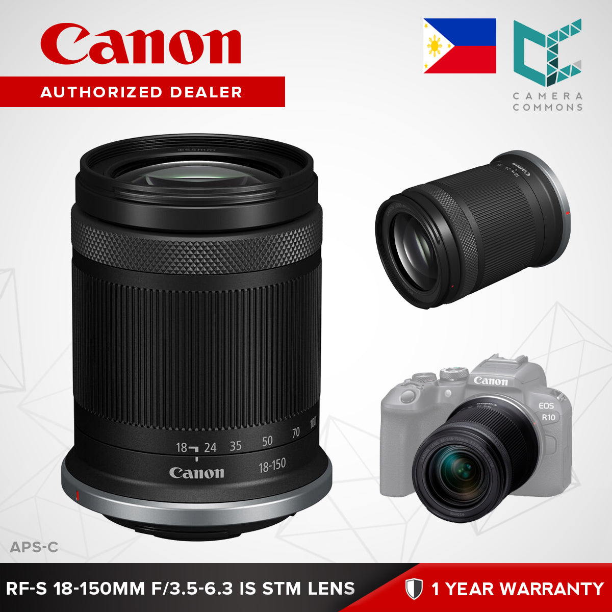 Canon RF-S 18-150mm f/3.5-6.3 IS STM Lens for RFS APS-C Mirrorless Cameras