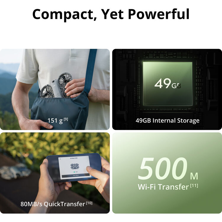 DJI Neo 2 Drone 4K60 2-Axis Gimbal with EIS (49GB of Internal Storage)