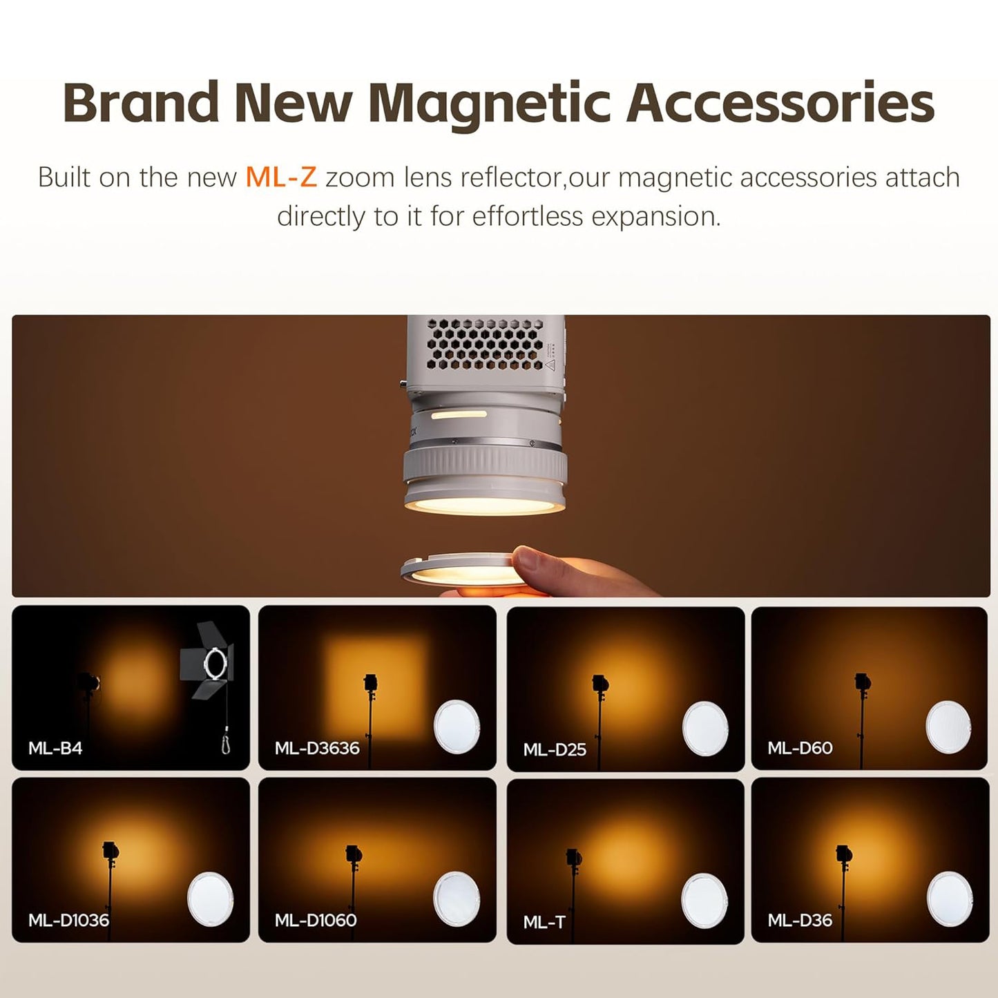 Godox ML150 Bi-Color LED Video Light 2800-6500K CCT Studio Lighting Equipment ML150Bi