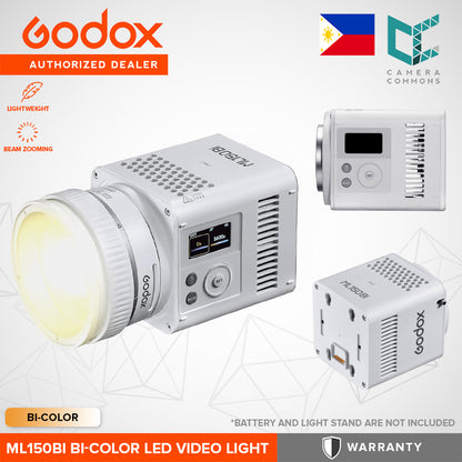 Godox ML150 Bi-Color LED Video Light 2800-6500K CCT Studio Lighting Equipment ML150Bi