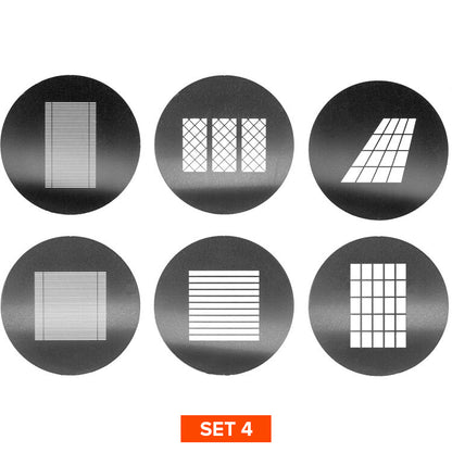 Godox SA-09 Gobo Set Creative Effect for SA Studio Light Projection Attachment & Lighting Effects