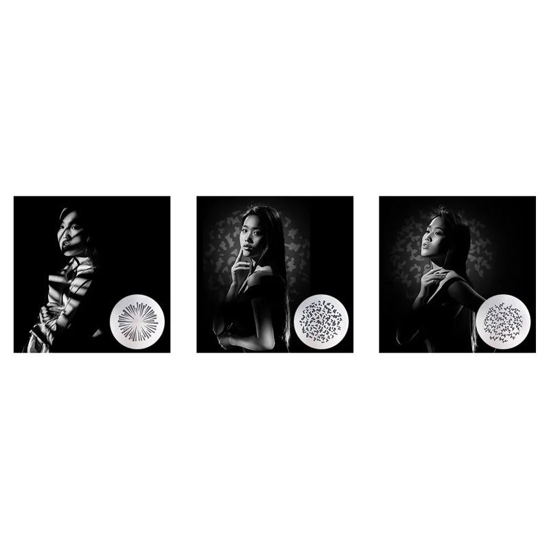 Godox SA-09 Gobo Set Creative Effect for SA Studio Light Projection Attachment & Lighting Effects