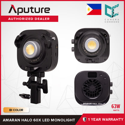 Aputure Amaran Halo 60x 100x 200x 300x 600x Bi-Color LED Monolight 2700-6500K CCT CRI 96