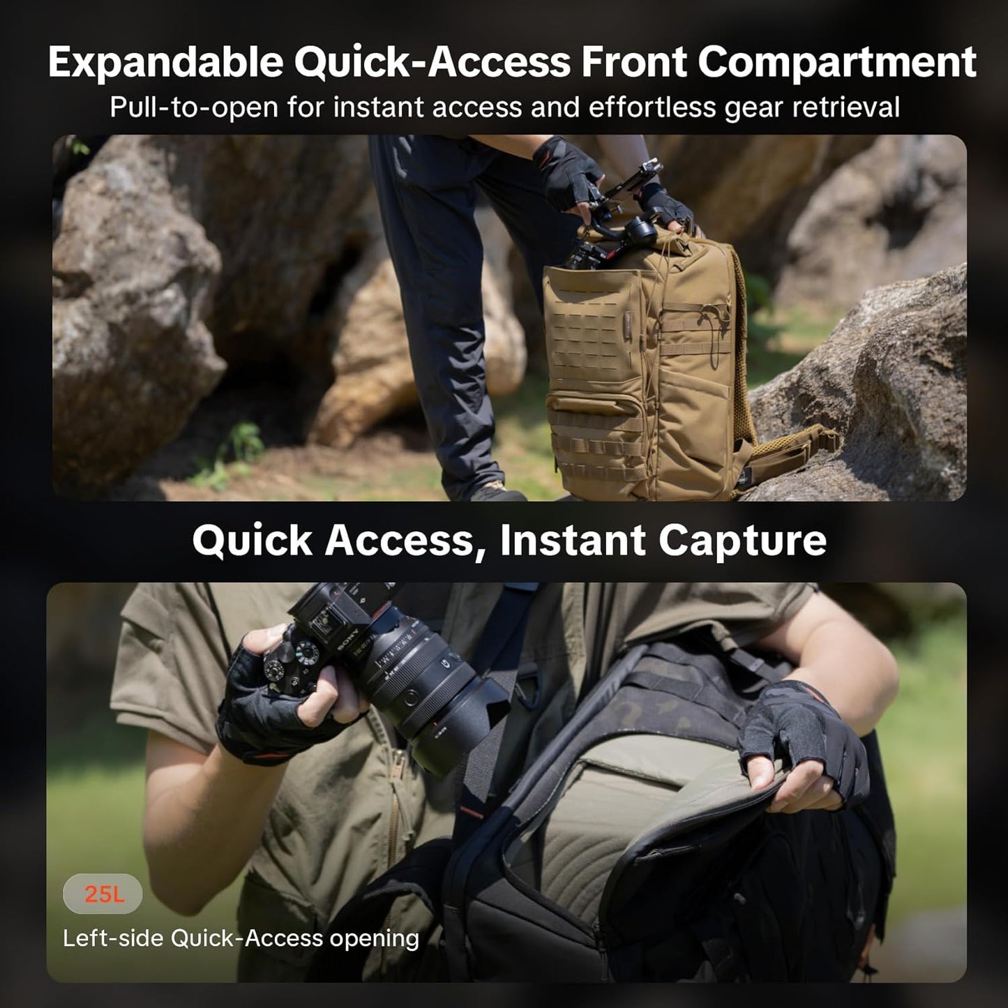 PGYTECH OneMo Tactical Camera Drone Backpack 25L 35L Bag