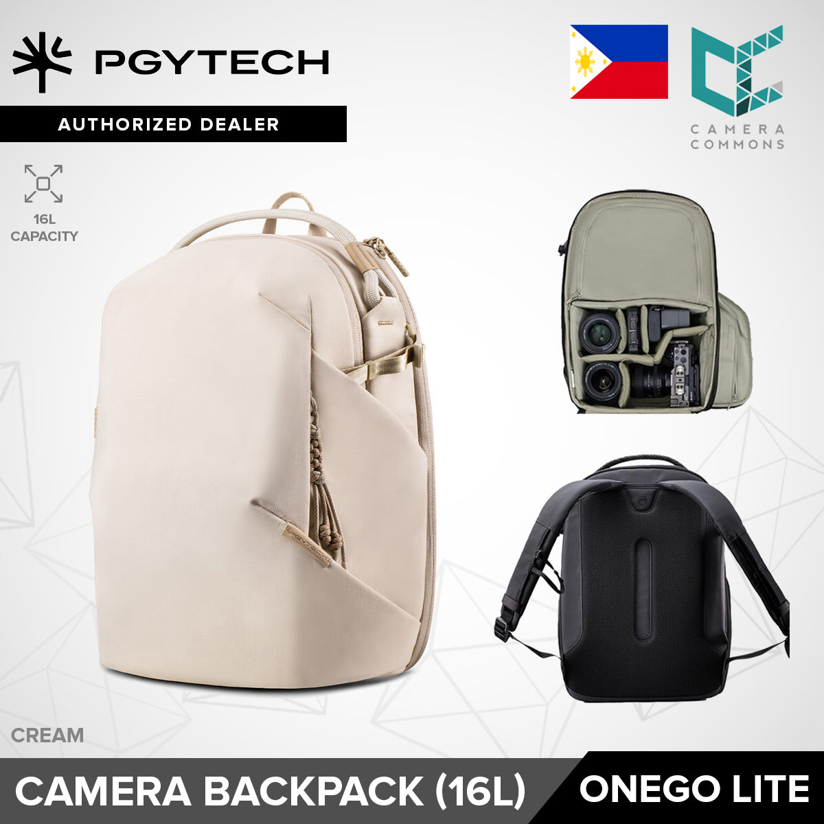 PGYTECH OneGo Lite Camera Backpack 16L / 22L DSLR Mirrorless