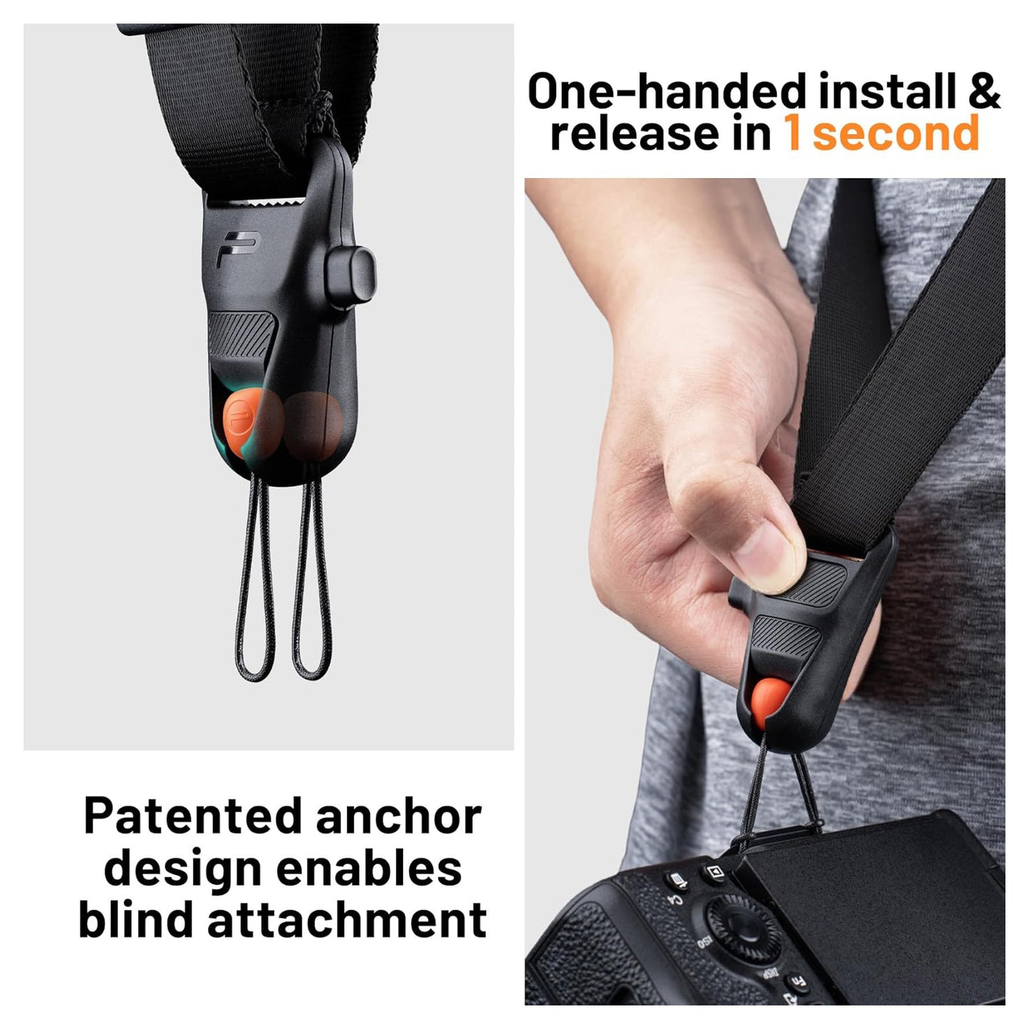 PGYTECH Camera Strap Master Photography Accessories Triple-Cushioned Leather Suede Lining