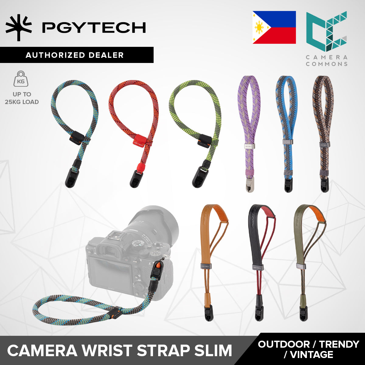 PGYTECH Camera Wrist Strap Slim Photography Accessories (Outdoor, Trendy, Vintage)